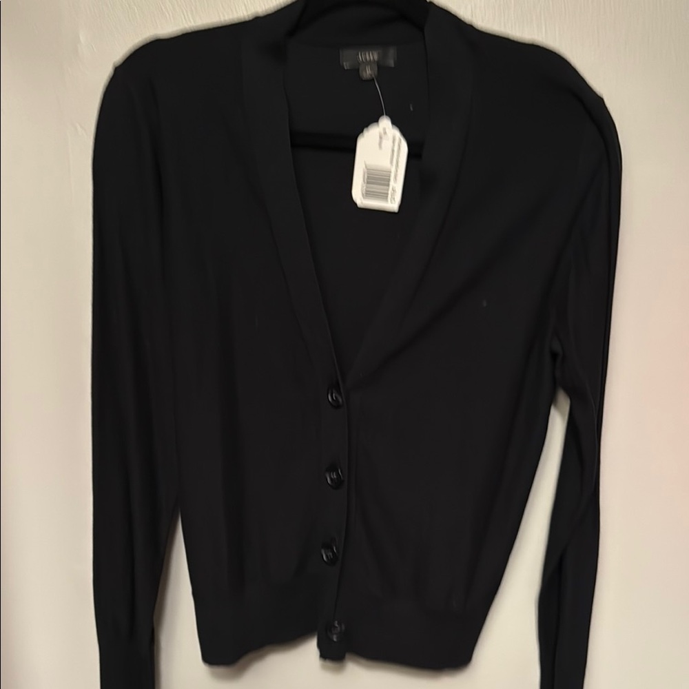 J. Crew Classic Black Cardigan